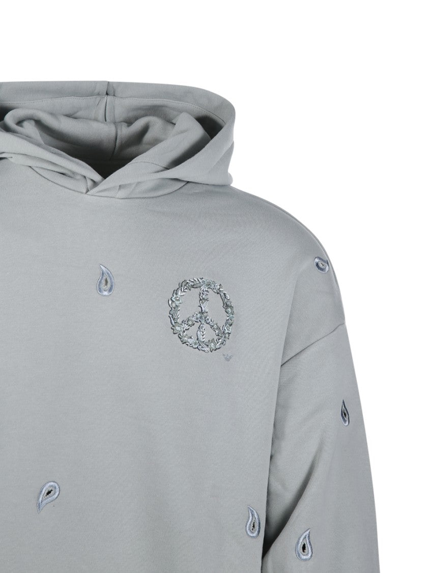 Emporio Armani Relaxed Fit Cotton Hoodie