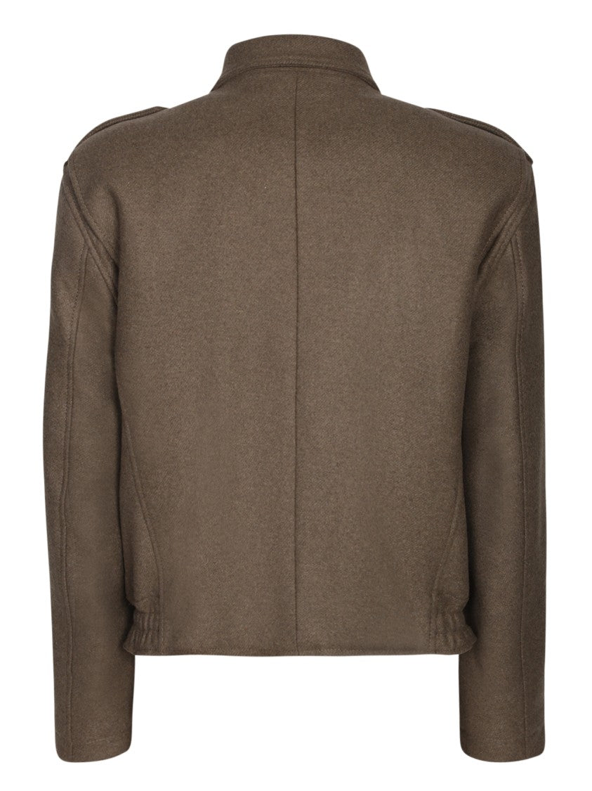 Dsquared2 Army Green Wool-Blend Jacket