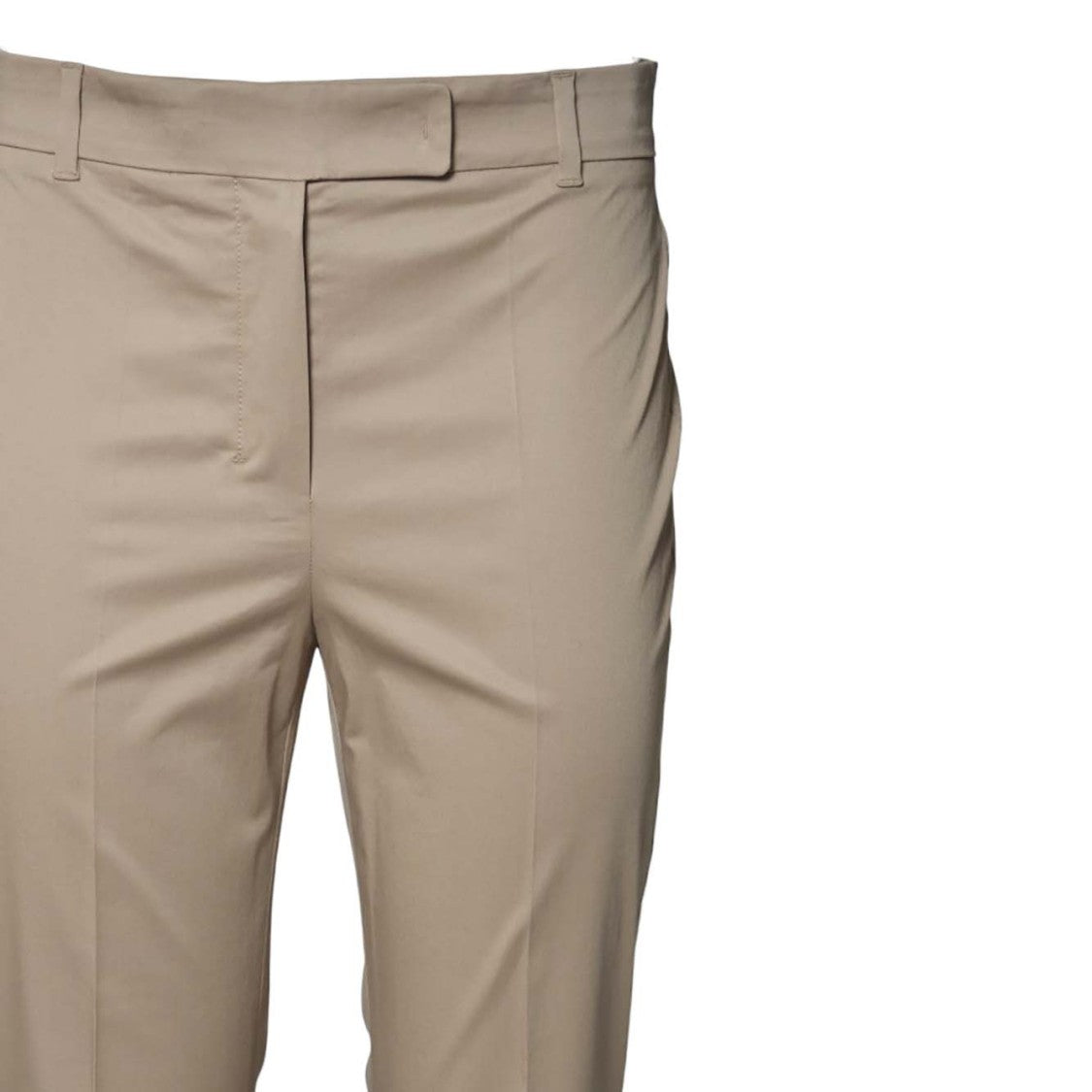 Max Mara Felice Skinny Pants In Camel Satin