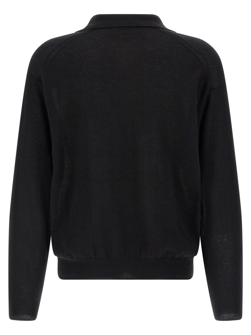 Auralee Knit Skipper Polo' Sweater