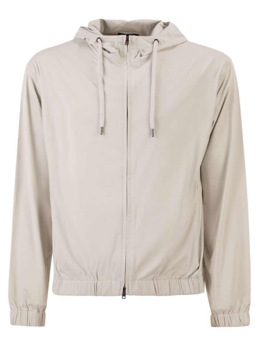Herno Stretch Techno-Nylon Bomber Jacket