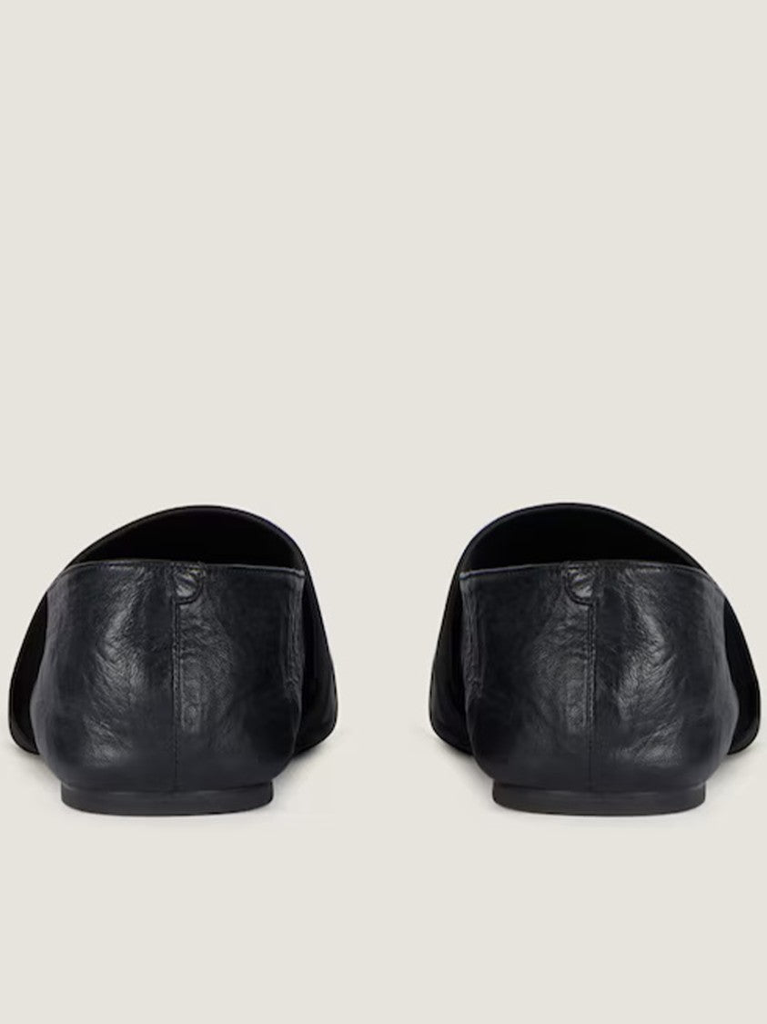 Givenchy Ballerina Pointed Toe Black Lambskin Flats