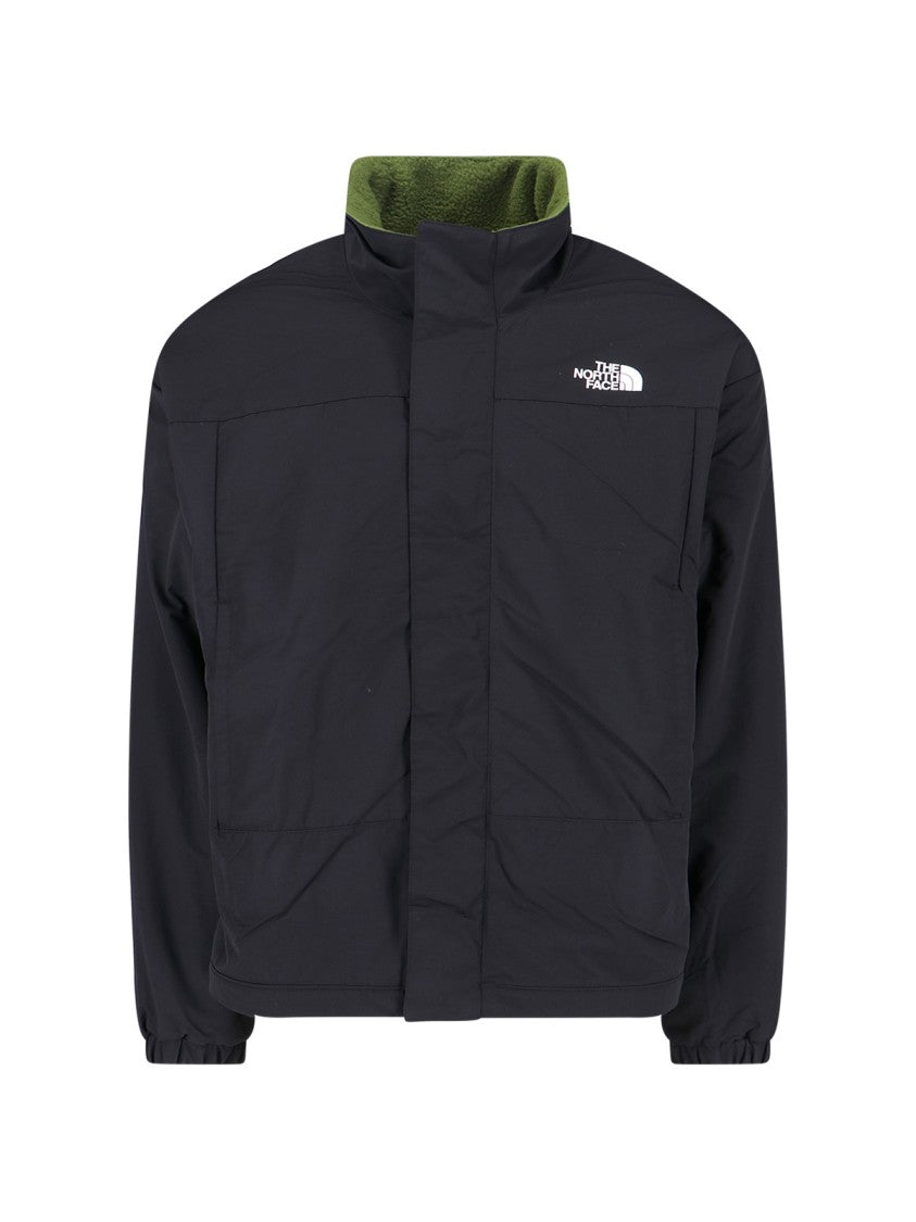 The North Face Reversible Olive Green Fleece Jacket