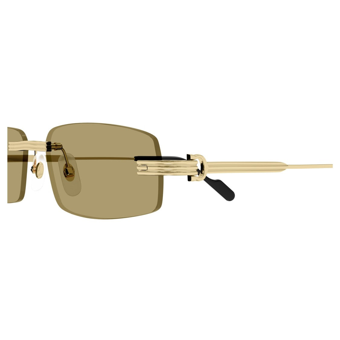 Cartier Ct0535s Rimless Rectangular Sunglasses