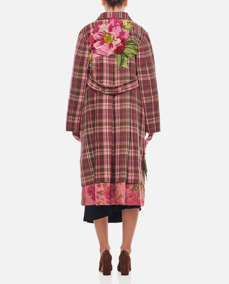 Pero Embroidered Double Breasted Coat