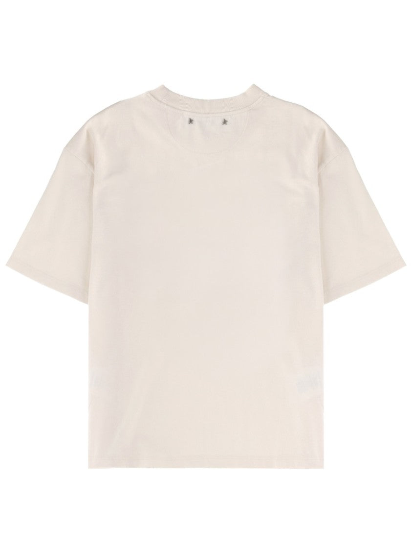 Golden Goose White Star Graphic Cotton T-Shirt