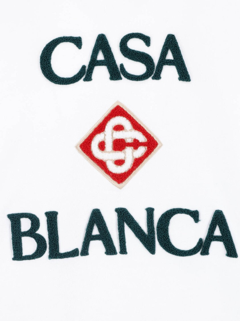 Casablanca Casa Blanca Logo Sweater With Distinctive Emblem