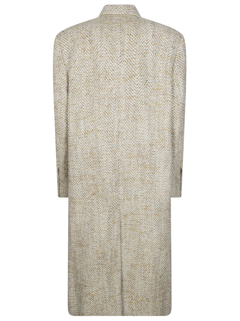 Isabel Marant Pilda-Gb Double-Breasted Herringbone Coat