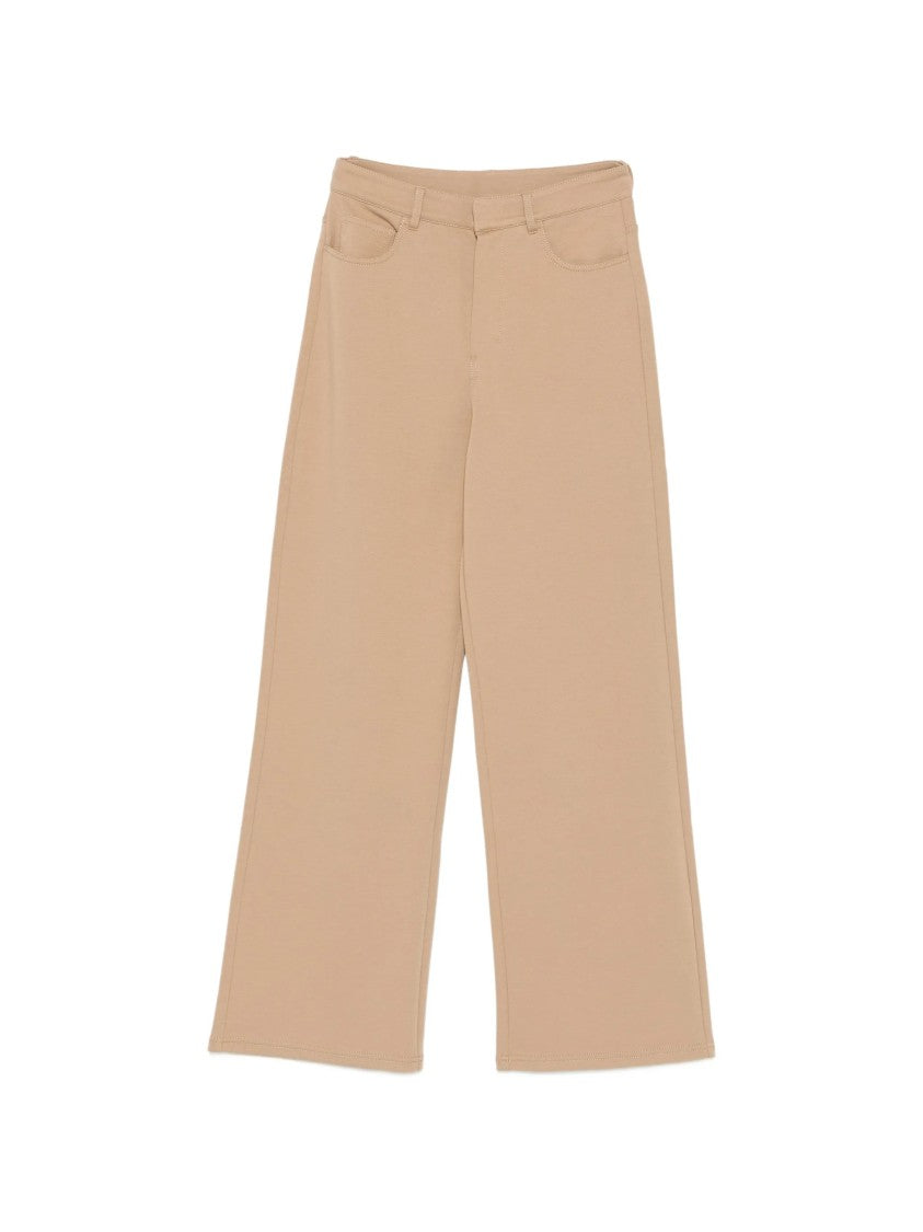 Max Mara Brown Smmbrioso High-Waisted Wide-Leg Trousers