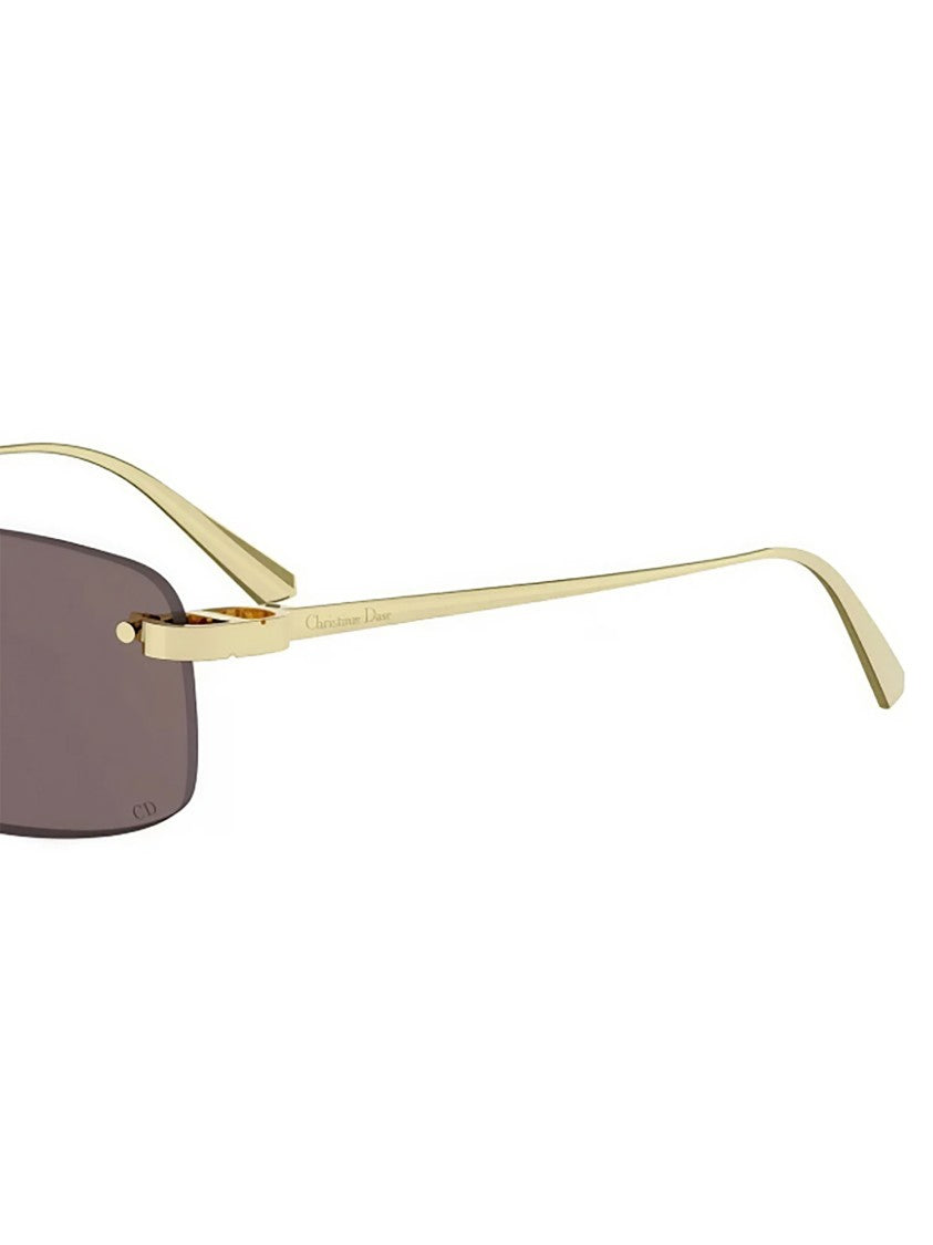 Dior Cdior S4u Rimless Rectangular Gold Sunglasses