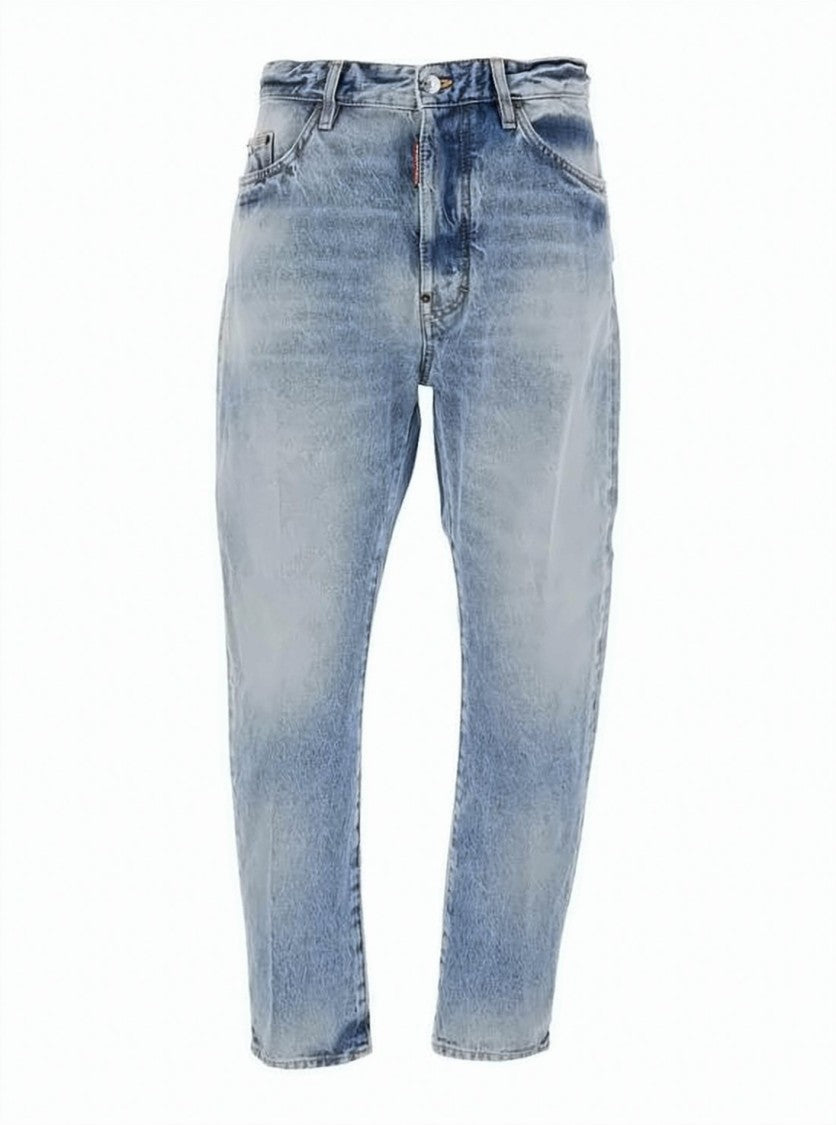 Dsquared2 Light Blue Faded Denim Pants