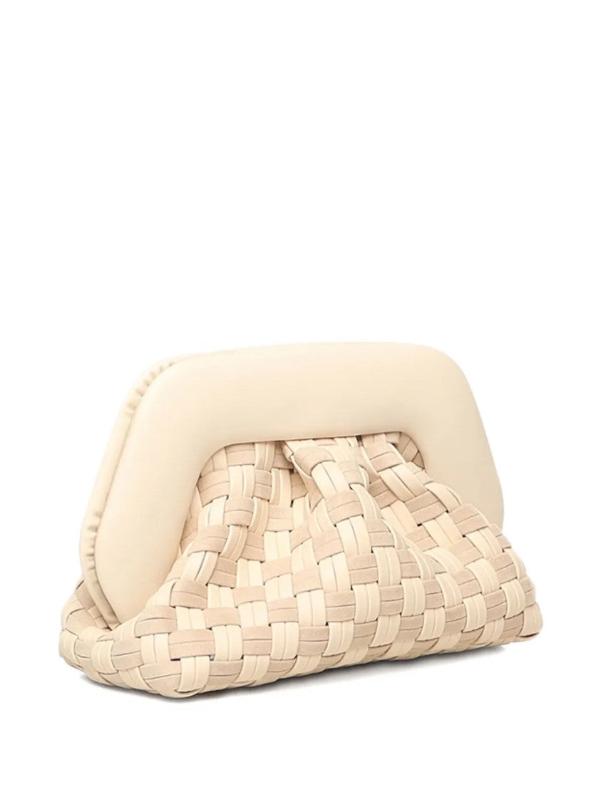 Themoirè Structured Neutrals Bag With Minimalist Design