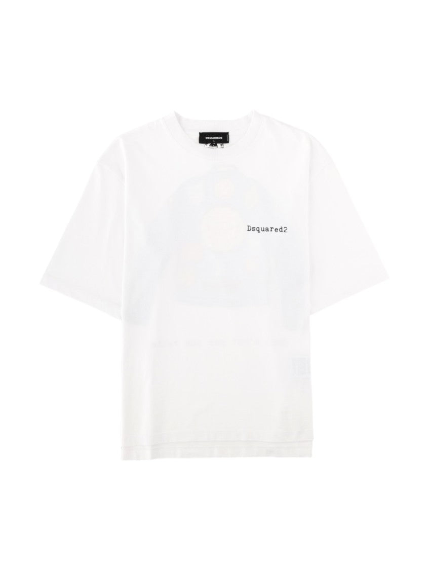 Dsquared2 Relaxed Fit Graphic Print Cotton T-Shirt