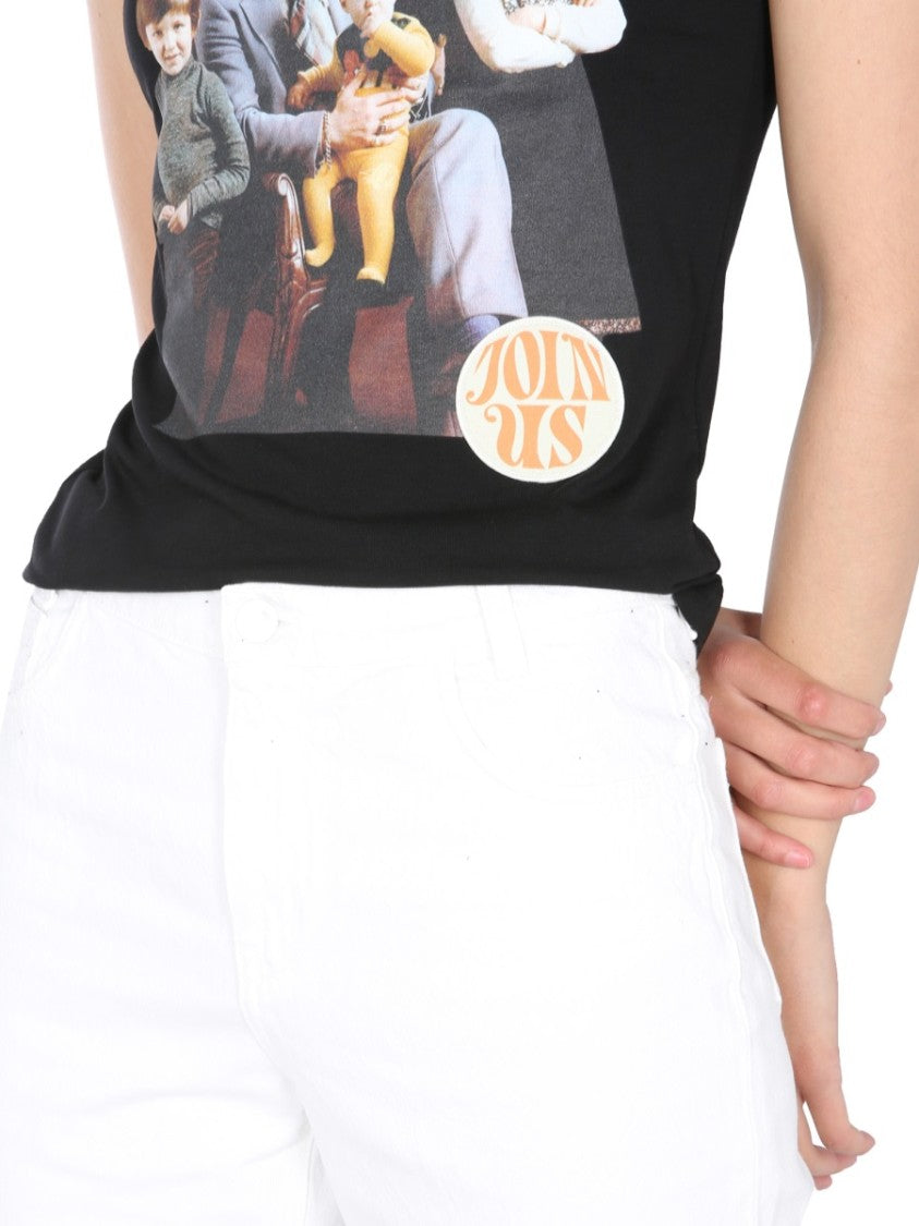 Raf Simons Fitted Graphic Print Crew Neck T-Shirt