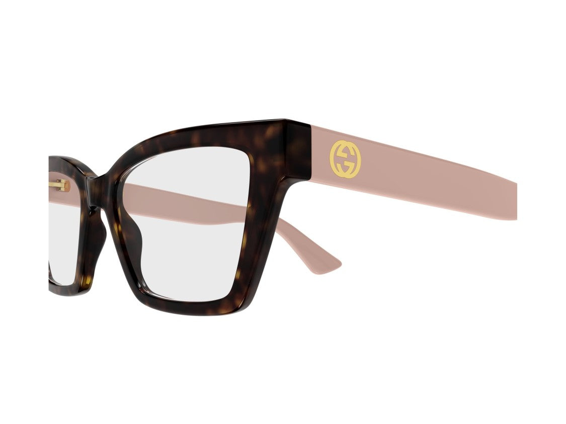Gucci Gg1715o Tortoiseshell Oversized Square Eyeglasses