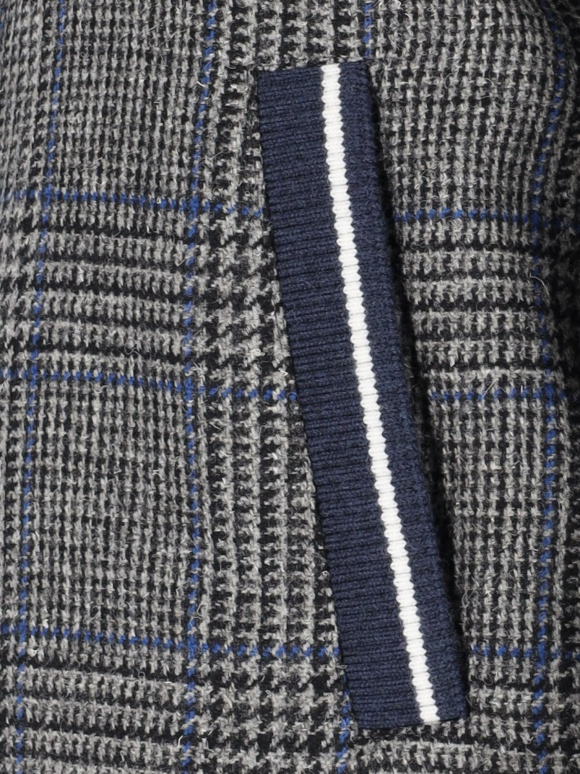 Thom Browne Padded Houndstooth Jacket With Grosgrain Tab
