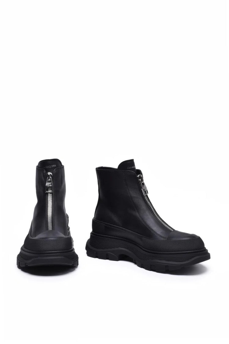 Alexander Mcqueen Boot Rubber Heel - Black