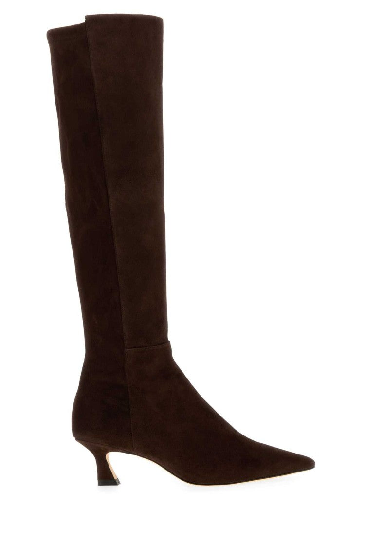 Stuart Weitzman Chocolate Suede Winnie Boots