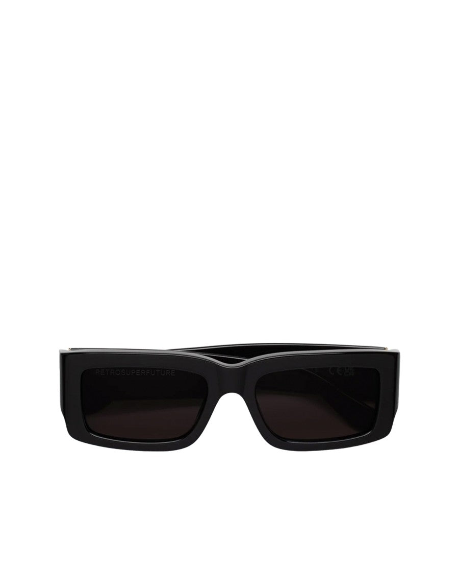 Retrosuperfuture Rectangular Black Sunglasses