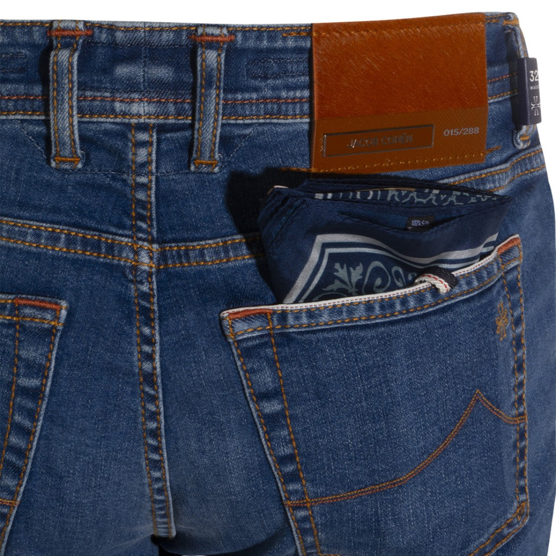 Jacob Cohen Slim Fit Jeans With Medium Blue Wash