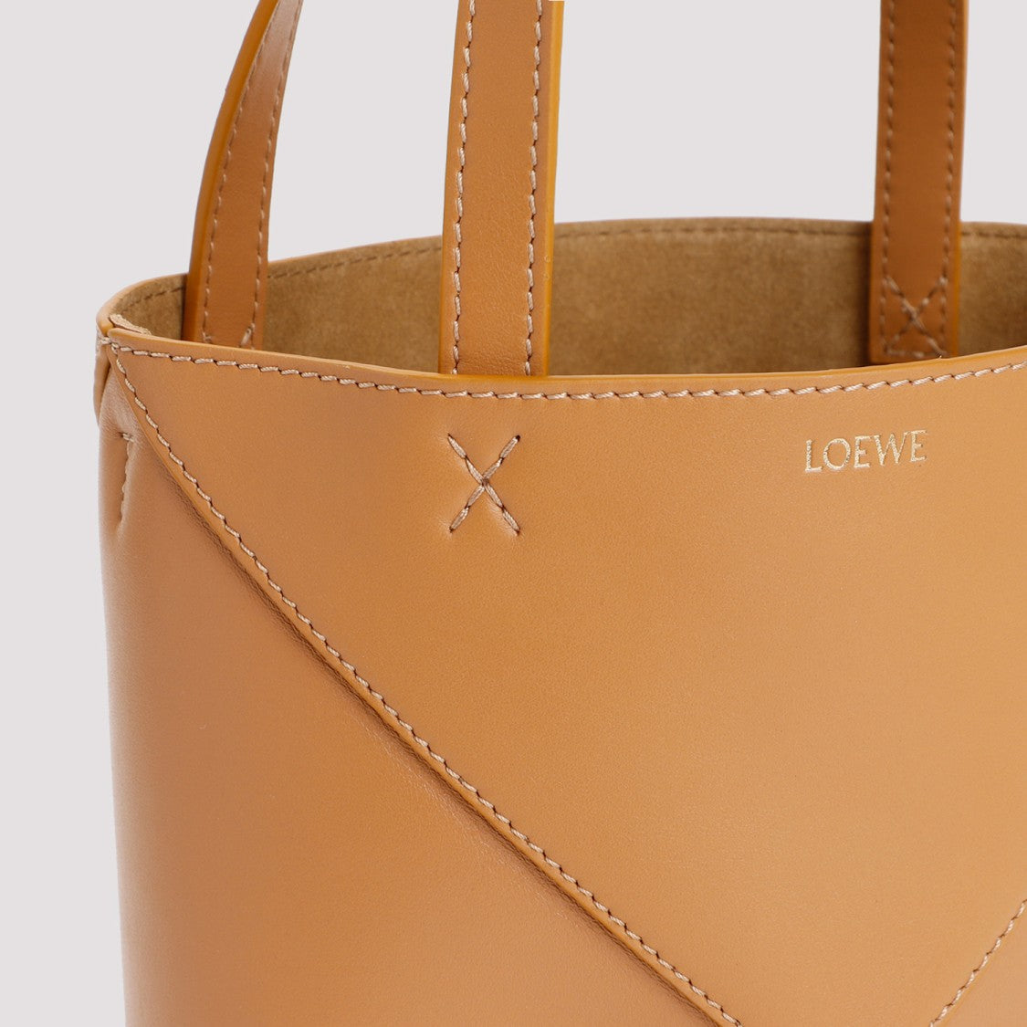 Loewe Warm Desert Calf Leather Puzzle Fold Tote Mini
