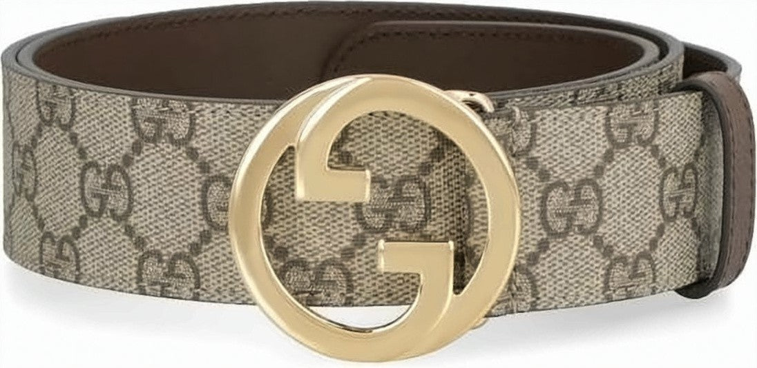 Gucci Canvas Strap Belt With Monogram Pattern