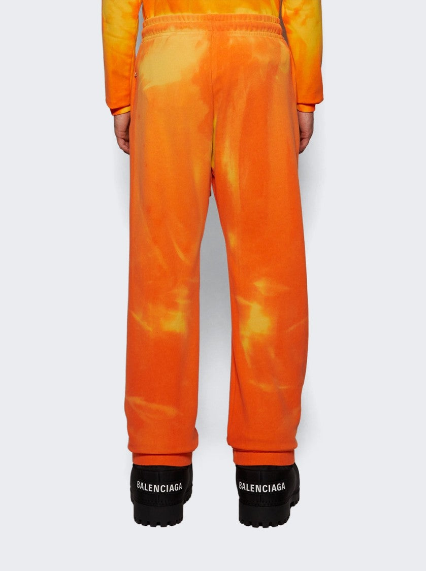 Rensuke Tokyo Heat-Sensitive Logo Sweatpants - Orange And Yellow