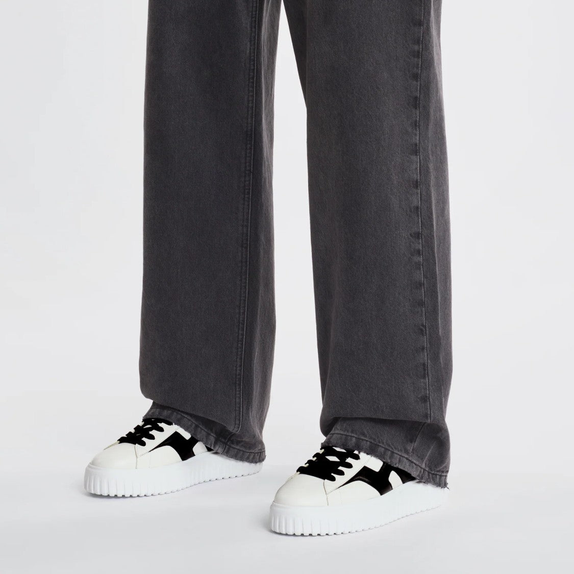 Hogan Contemporary White Leather Sneakers
