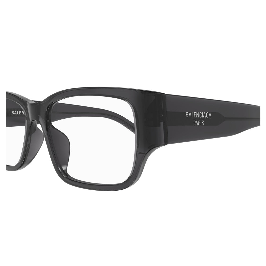 Balenciaga Bb0373ok Bold Rectangular Black Eyeglasses