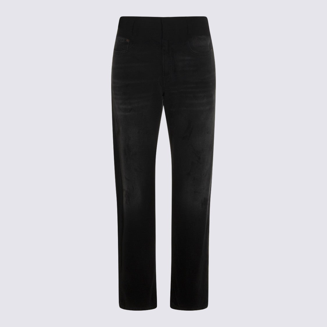 Mm6 By Maison Margiela Black Cotton Jeans