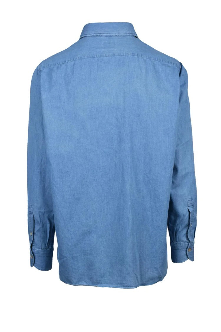 Luigi Borrelli Napoli Cotton Shirt - Light Blue
