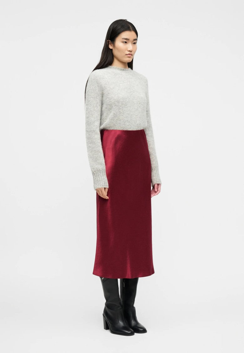 Max Mara Red Acetate Evening Gown