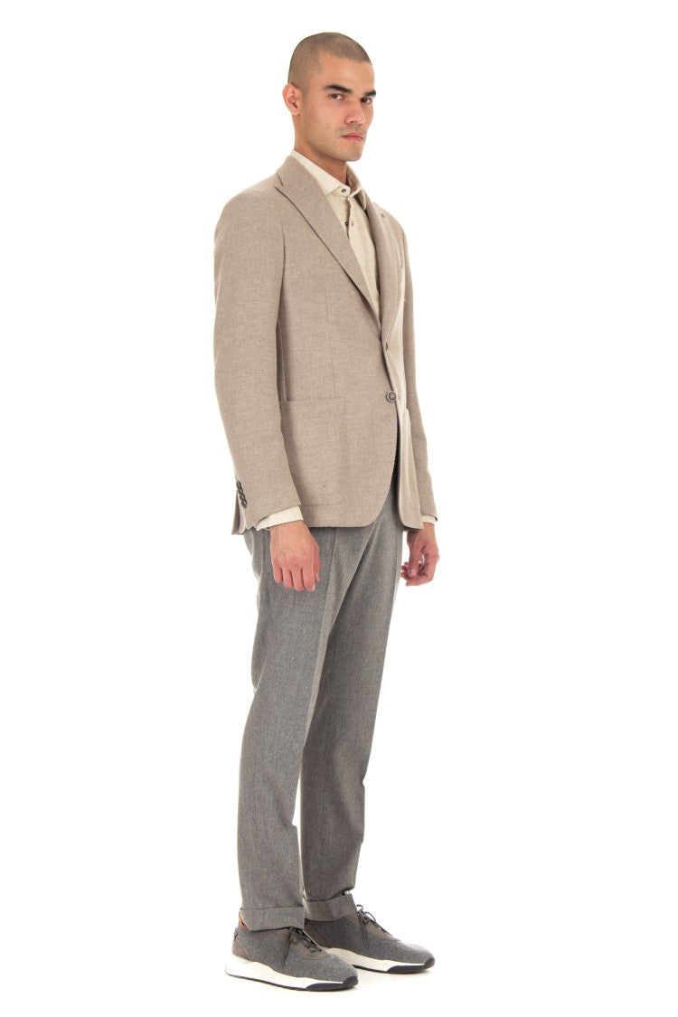 Tagliatore Montecarlo Wool Diagonal Jacket
