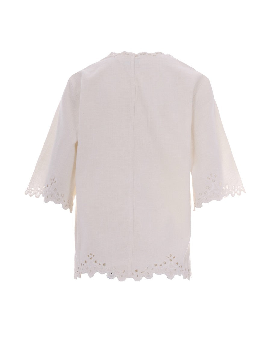 Isabel Marant Étoile White Shana Blouse