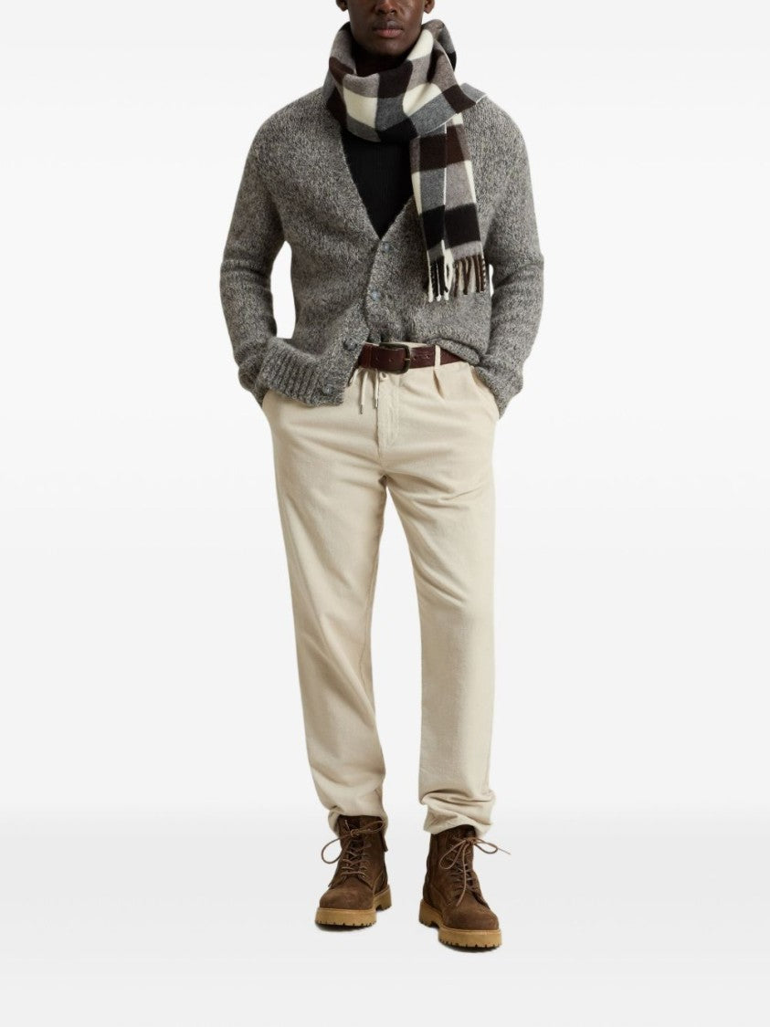 Woolrich Crew Neck Sweater With Ribbed Cuffs