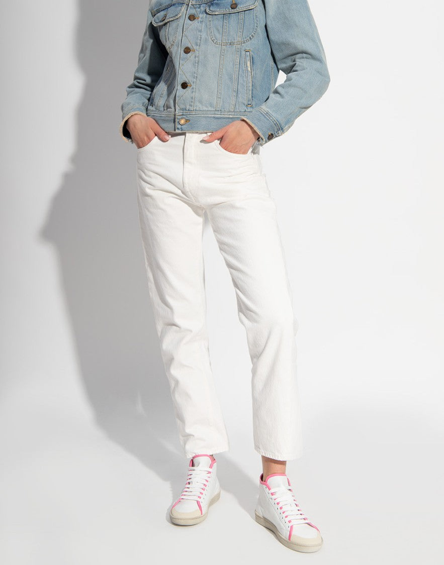 Saint Laurent Sl/39 Logo Mid-Top Sneakers