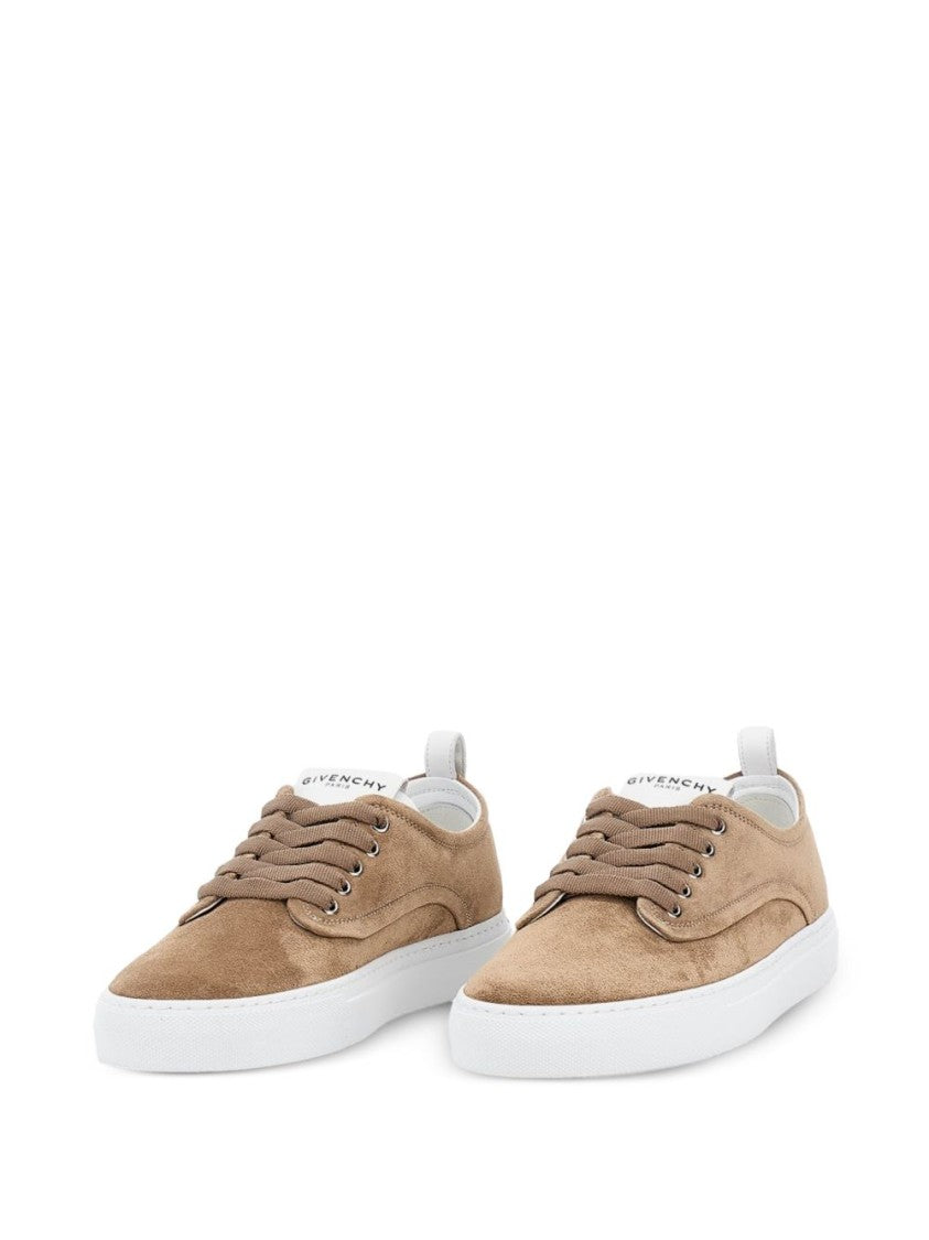 Givenchy Beige Suede Low-Top Sneakers