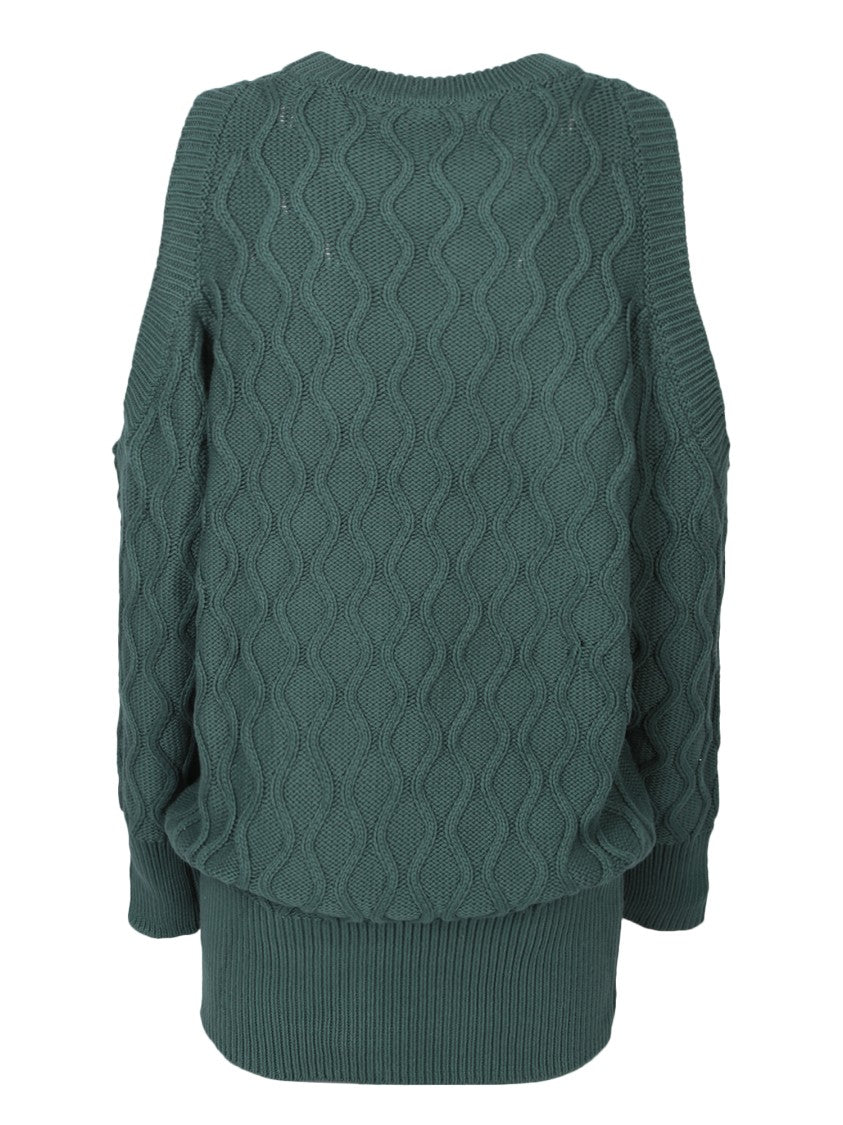 Ganni Green Knit Jumper