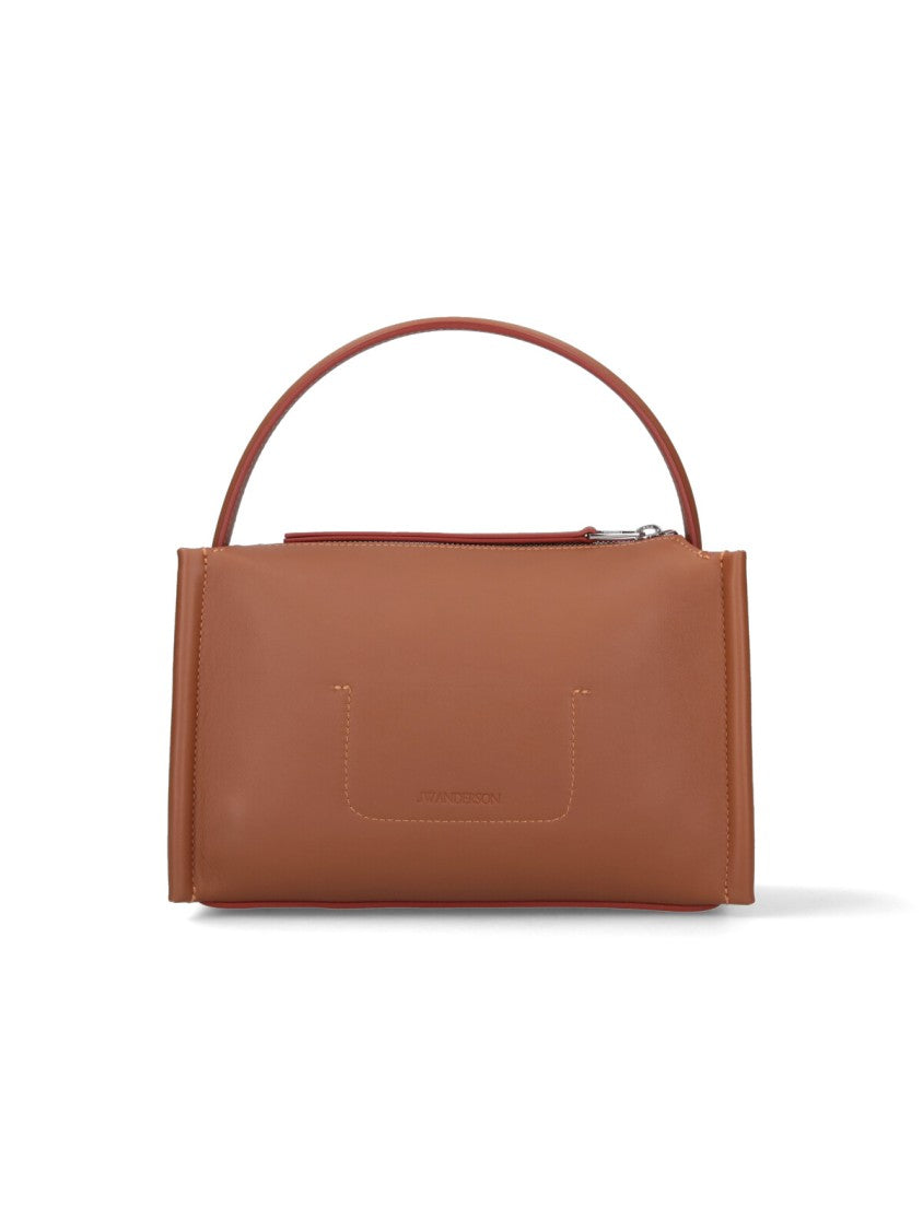 J. W. Anderson Warm Brown Loafer Smooth Leather Handbag