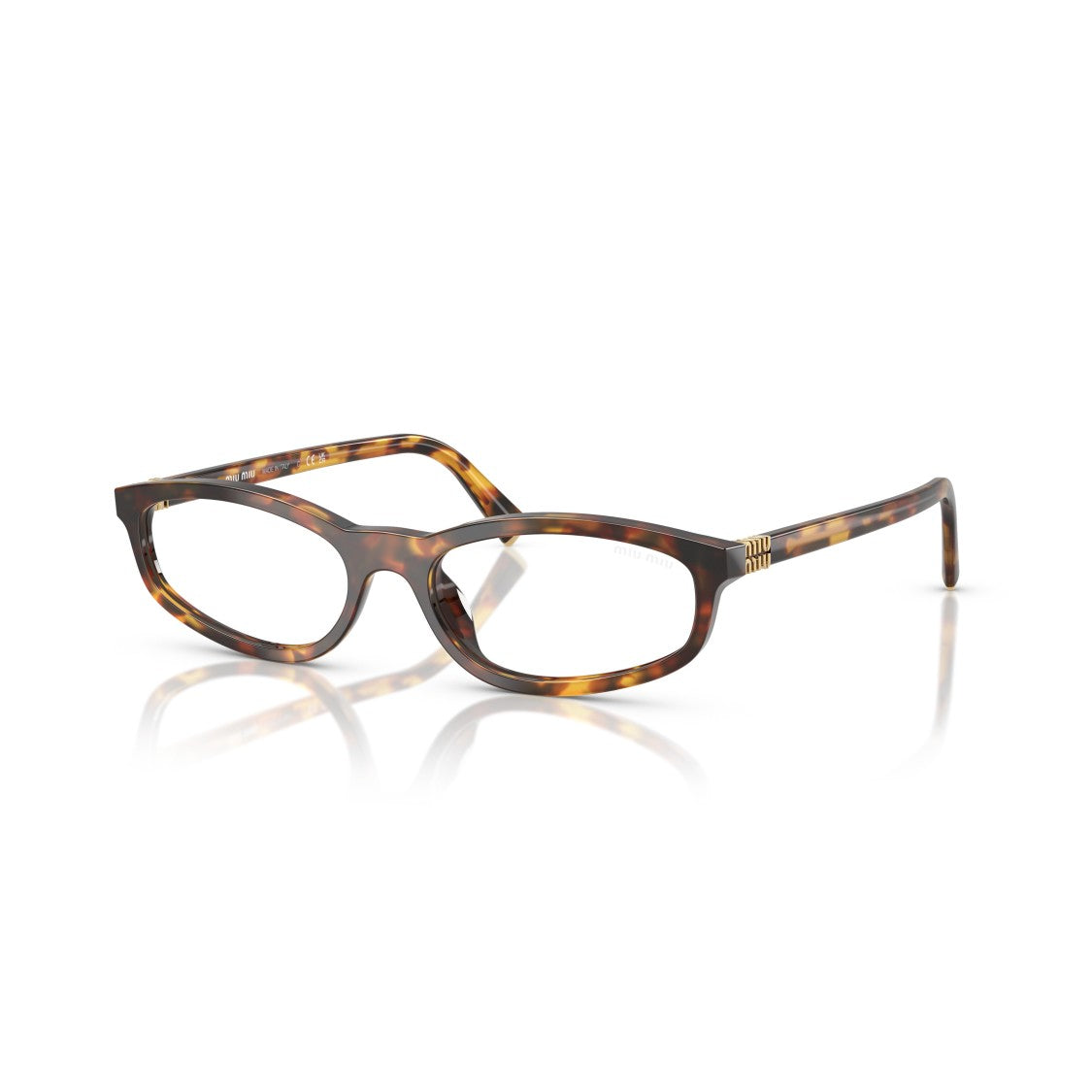 Miu Miu 0Mu A06s Rectangular Tortoiseshell Sunglasses