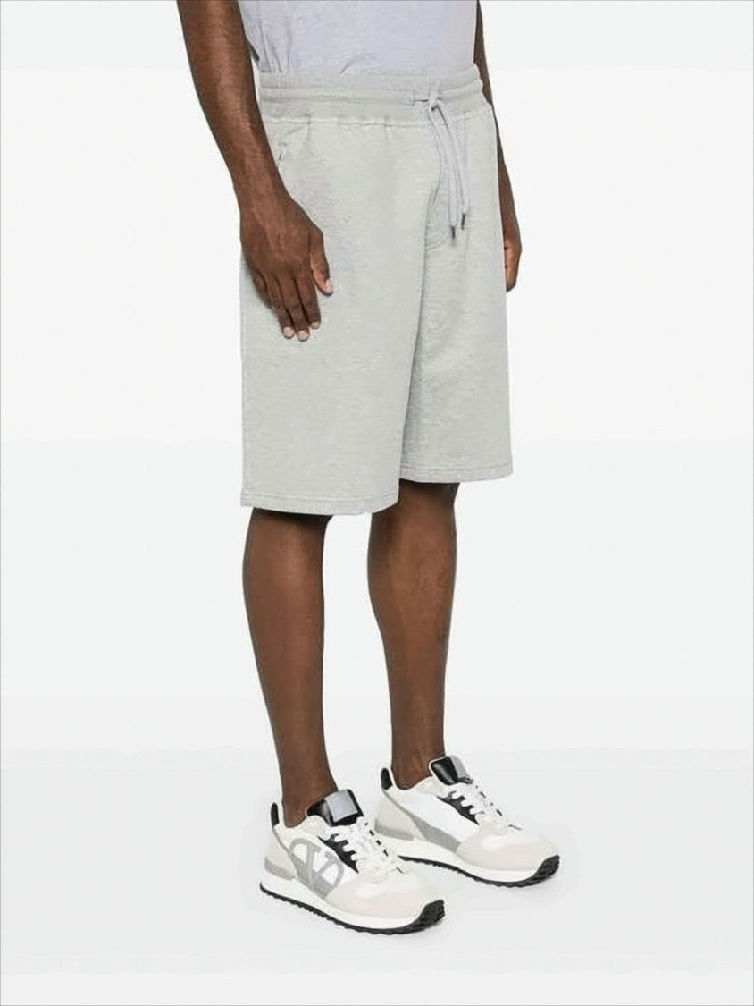 Brunello Cucinelli Relaxed Fit Light Grey Shorts