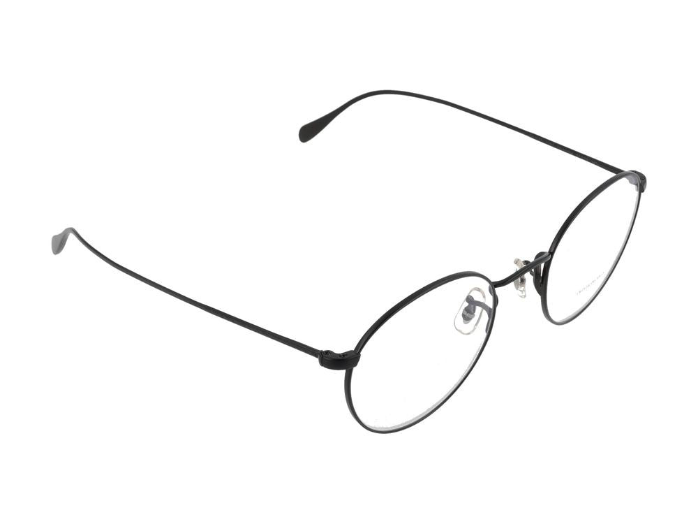 Oliver Peoples Design Round Frame Black Metal Eyeglasses
