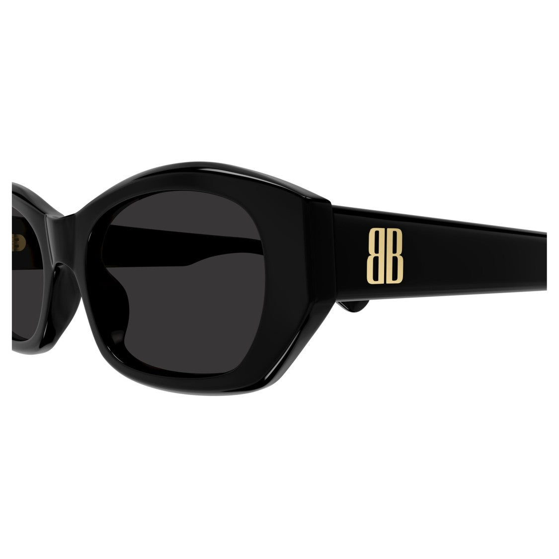 Balenciaga Rectangular Frame Sunglasses With Gold-Tone Logo Accent