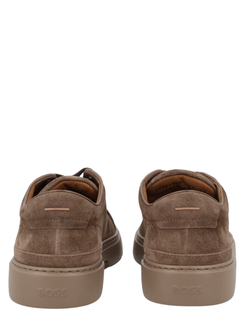 Boss Garytenn Monochromatic Calf Leather Sneakers