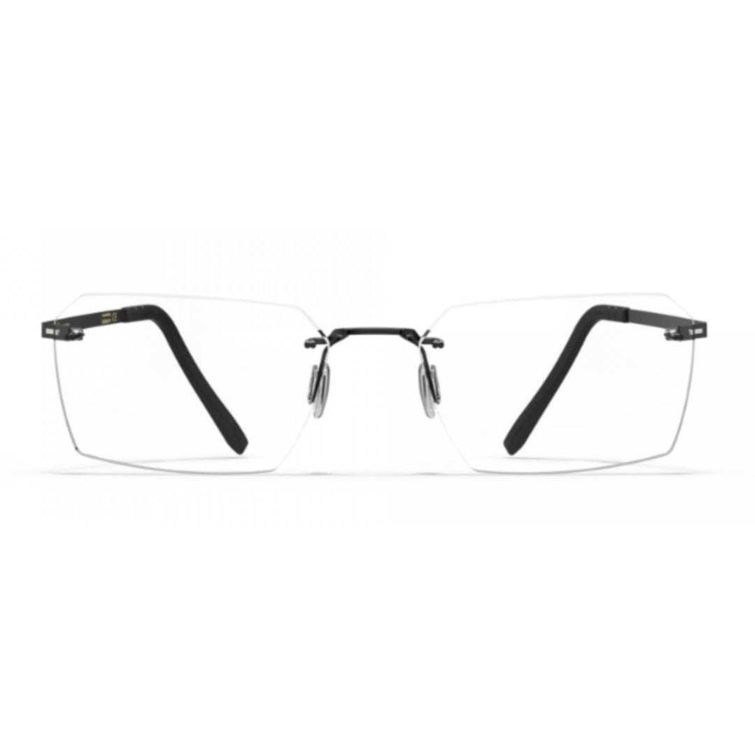 Blackfin Bf1071 Aero Loop B2-P1 Rimless Rectangular Sunglasses With Adjustable Nose Pads
