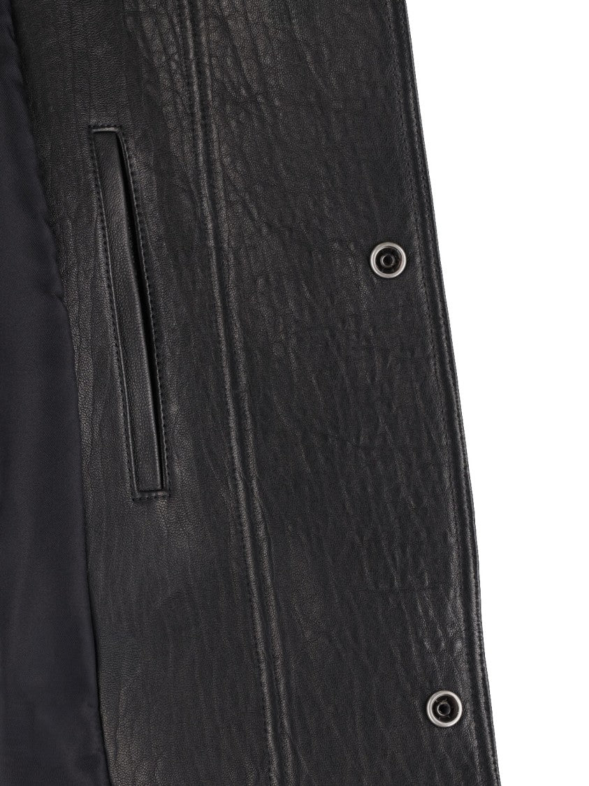 Saint Laurent Black Lambskin Leather Jacket