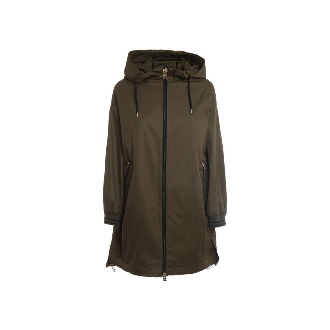 Herno Hooded Parka With Drawstring And Functional Pockets
