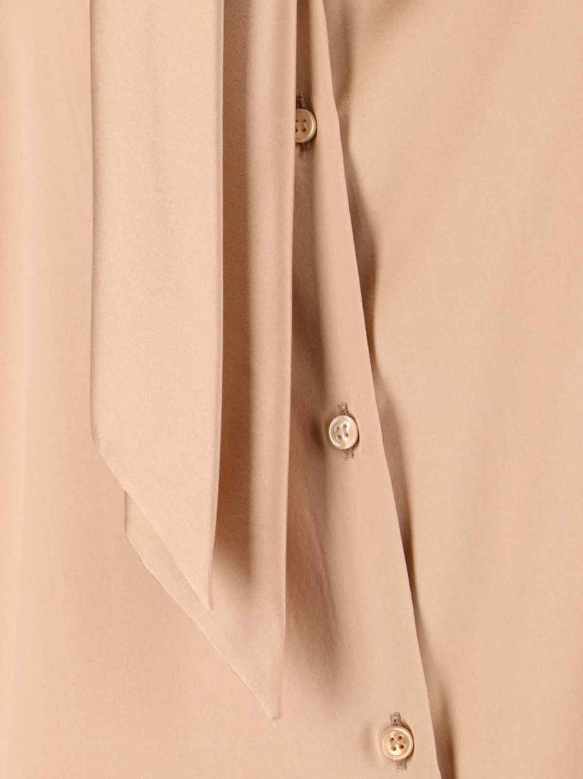 Ermanno Scervino Lavallière Silk Shirt – Ivory