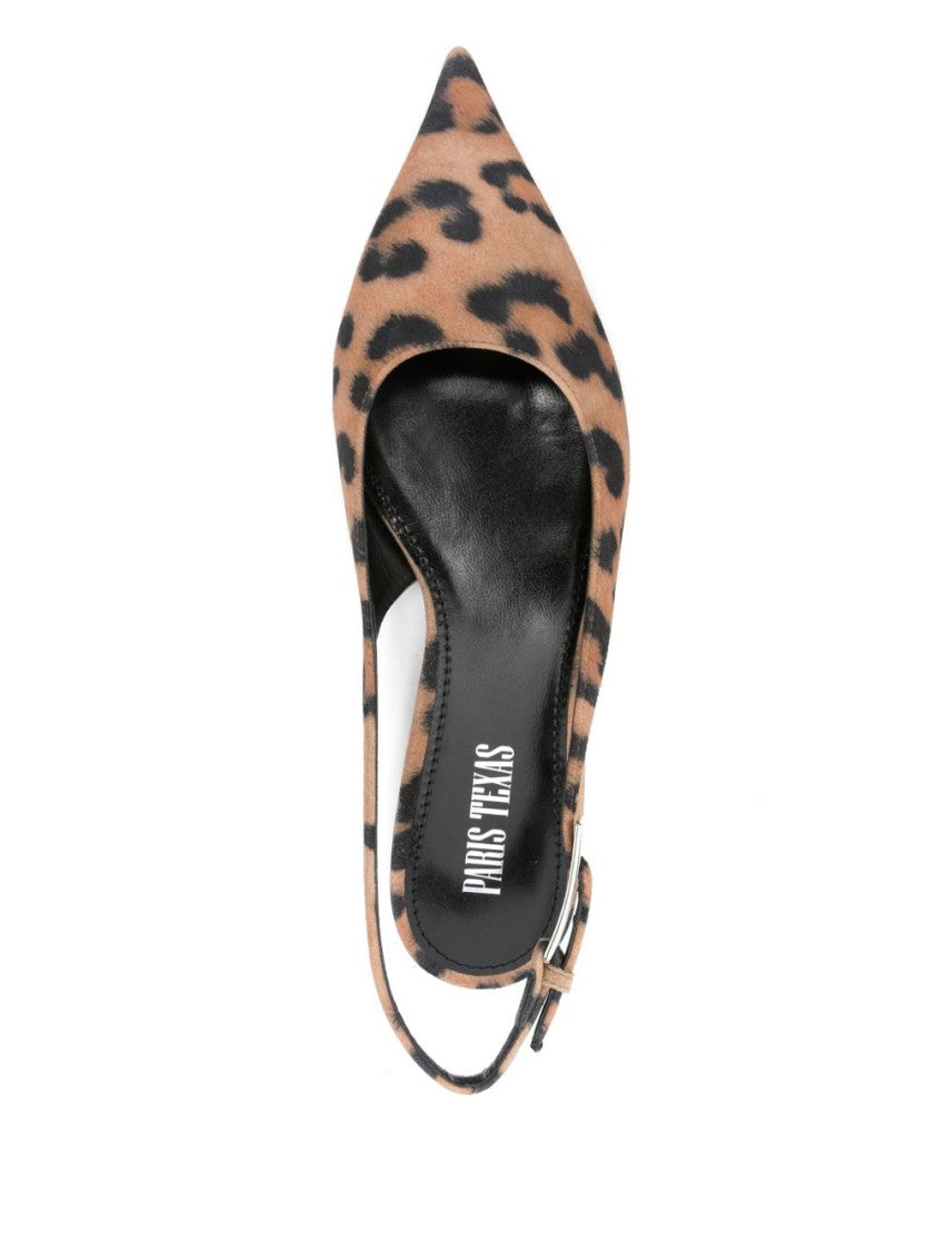 Paris Texas Pointed Toe Slingback Flats