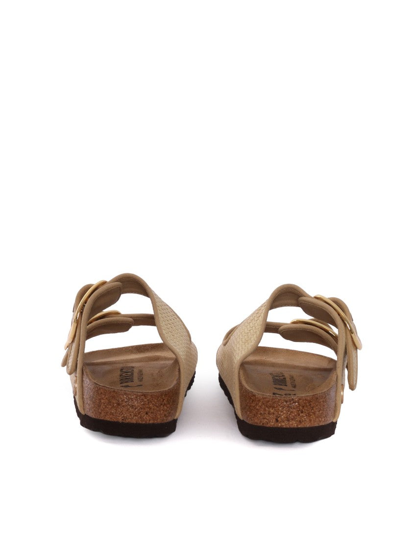 Birkenstock Natural Arizona Raffia Slide Sandal